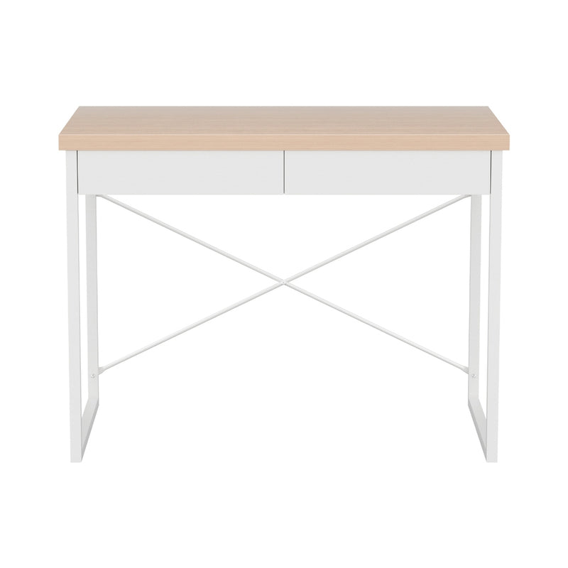 Artiss Computer Desk Drawer Storage Oak 100CM