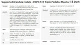 Dual Portable Triple Fold 1080P IPS FHD Monitor Screen Extender For Laptop 11.9" Grey